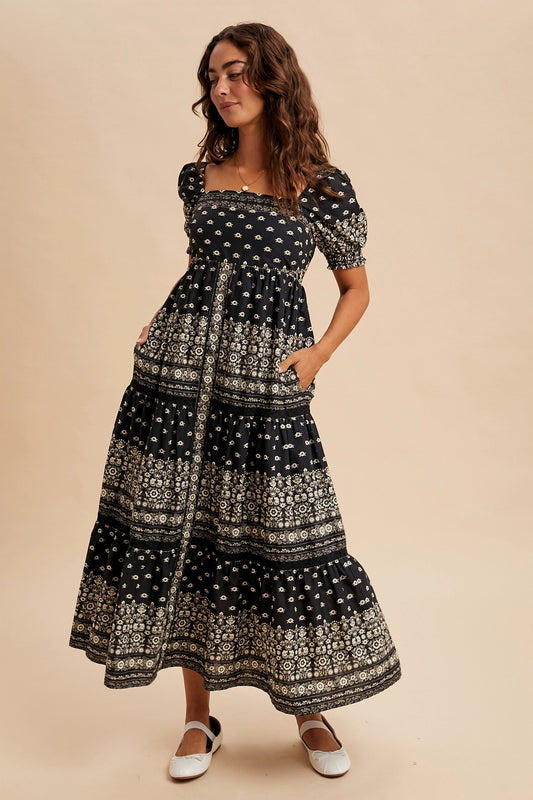 Blümchen Midikleid "Tiara"