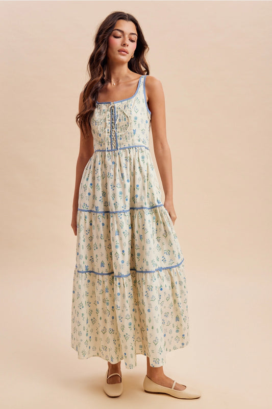 Blümchen Trägerkleid "Presley"