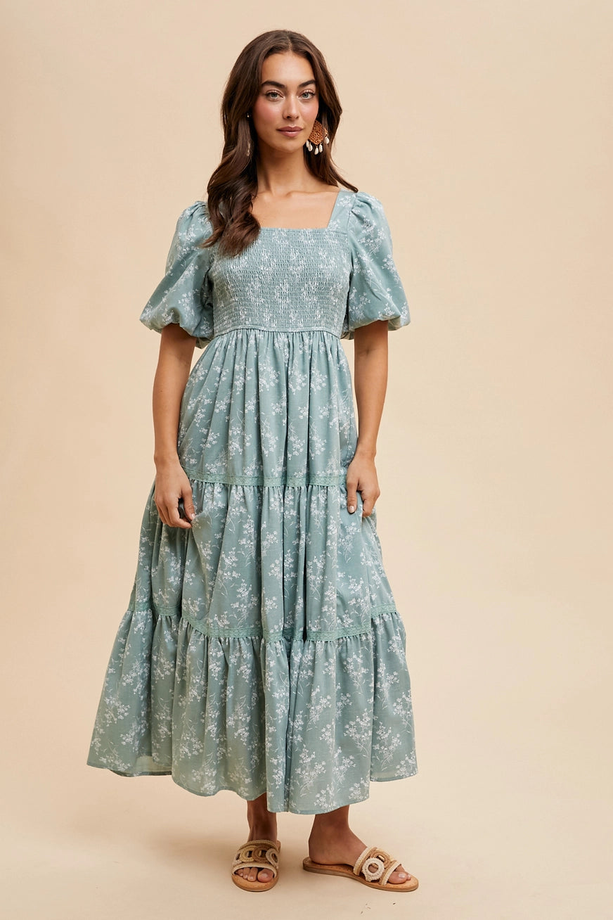 Blümchen Midi/Maxikleid "Lydia"