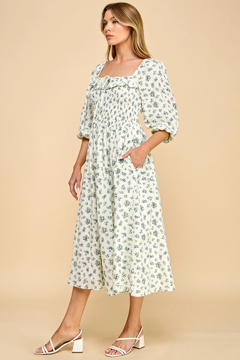 Blümchen Midikleid "Posey"