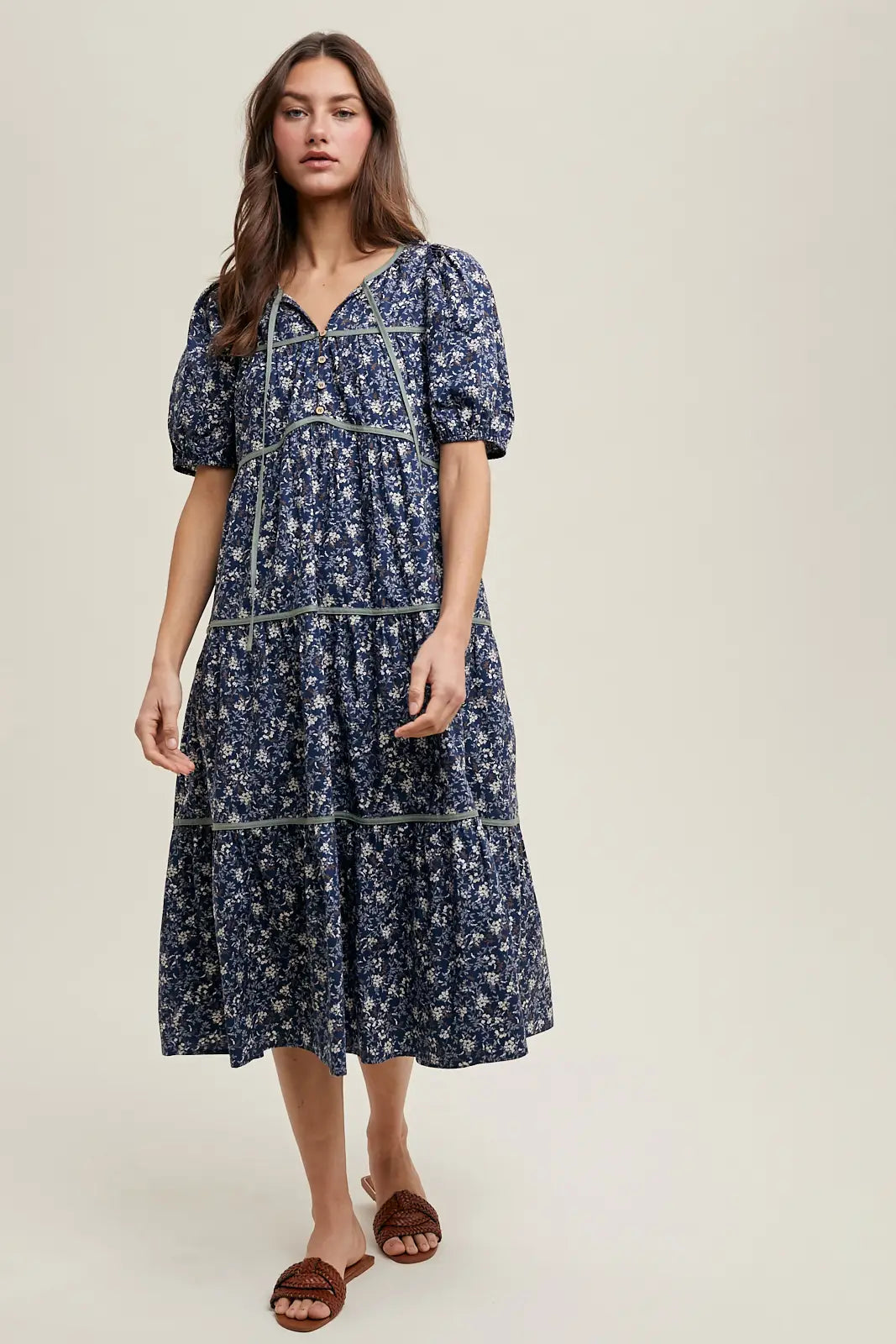 Blümchen Midikleid "Leonie"