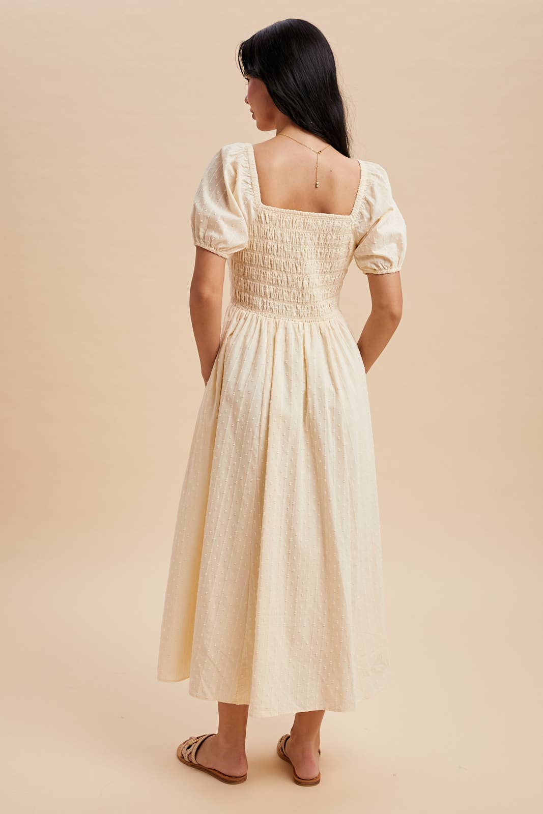 Midikleid "Arya" hellgelb