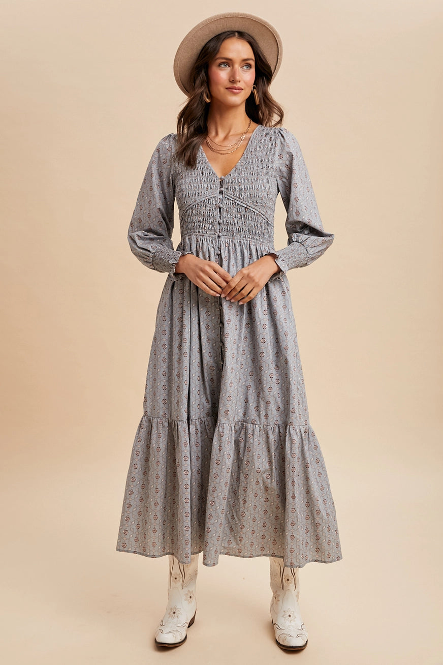 Blümchen Maxikleid "Angela"