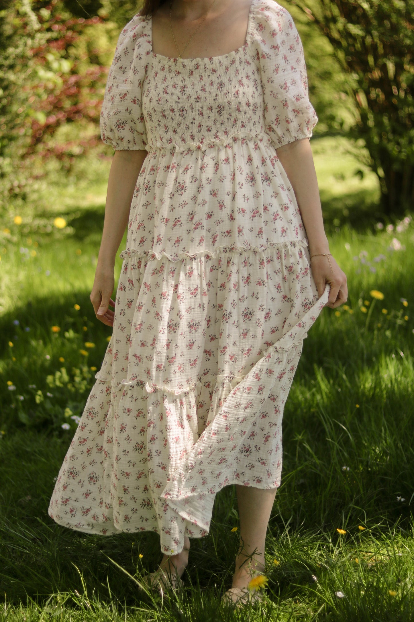 Blümchen Midikleid "Hattie"