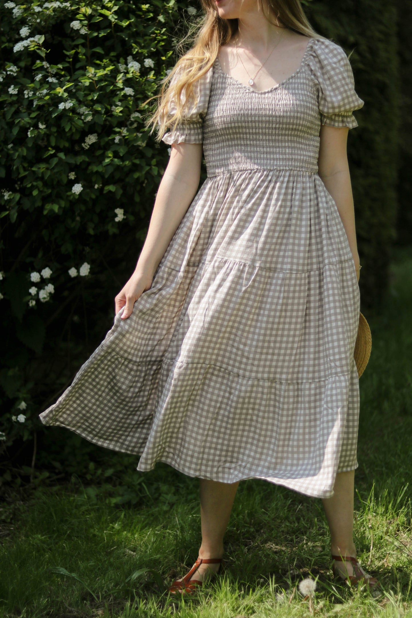 Kariertes Midikleid "Claire"