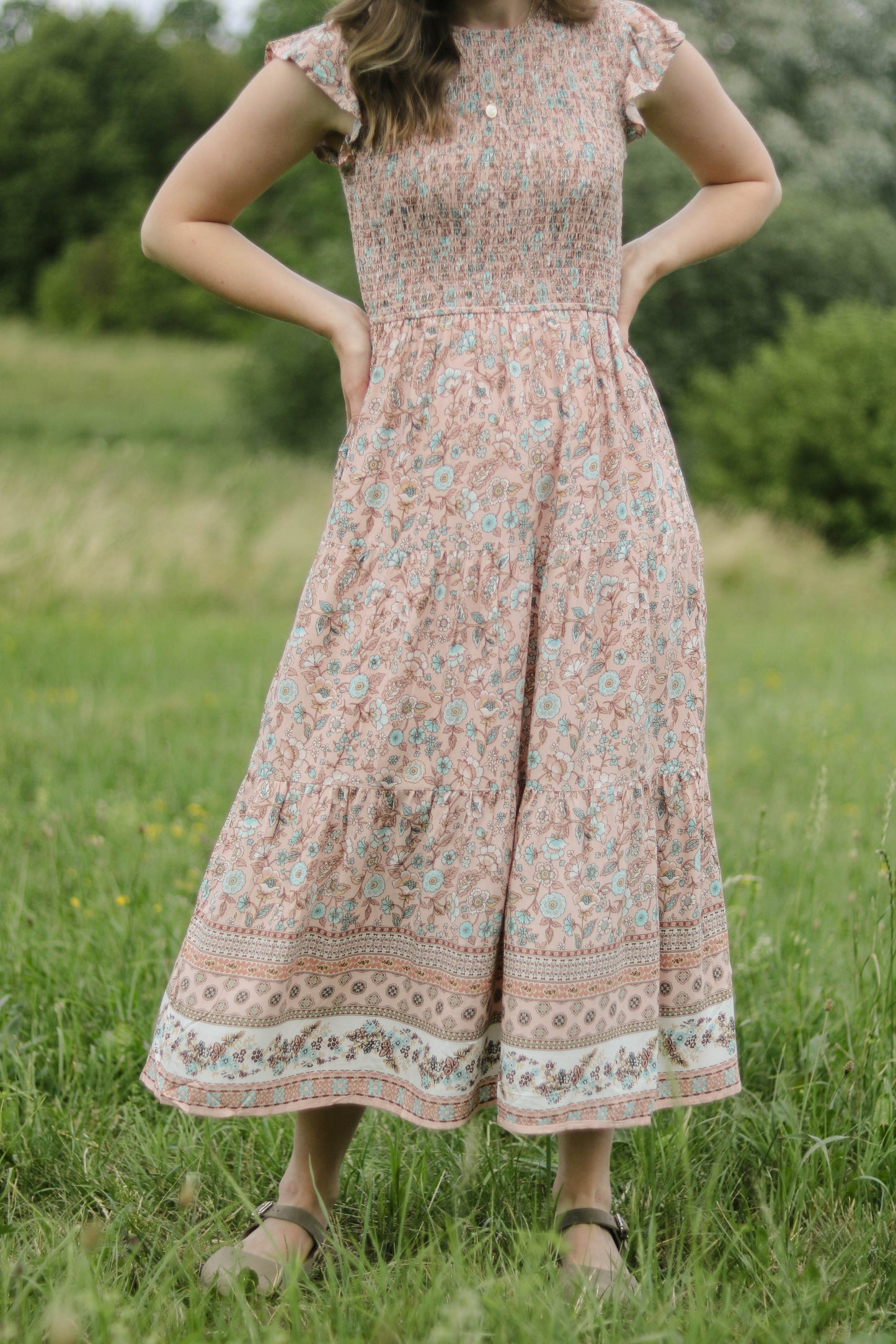 Blümchen Midikleid "June"