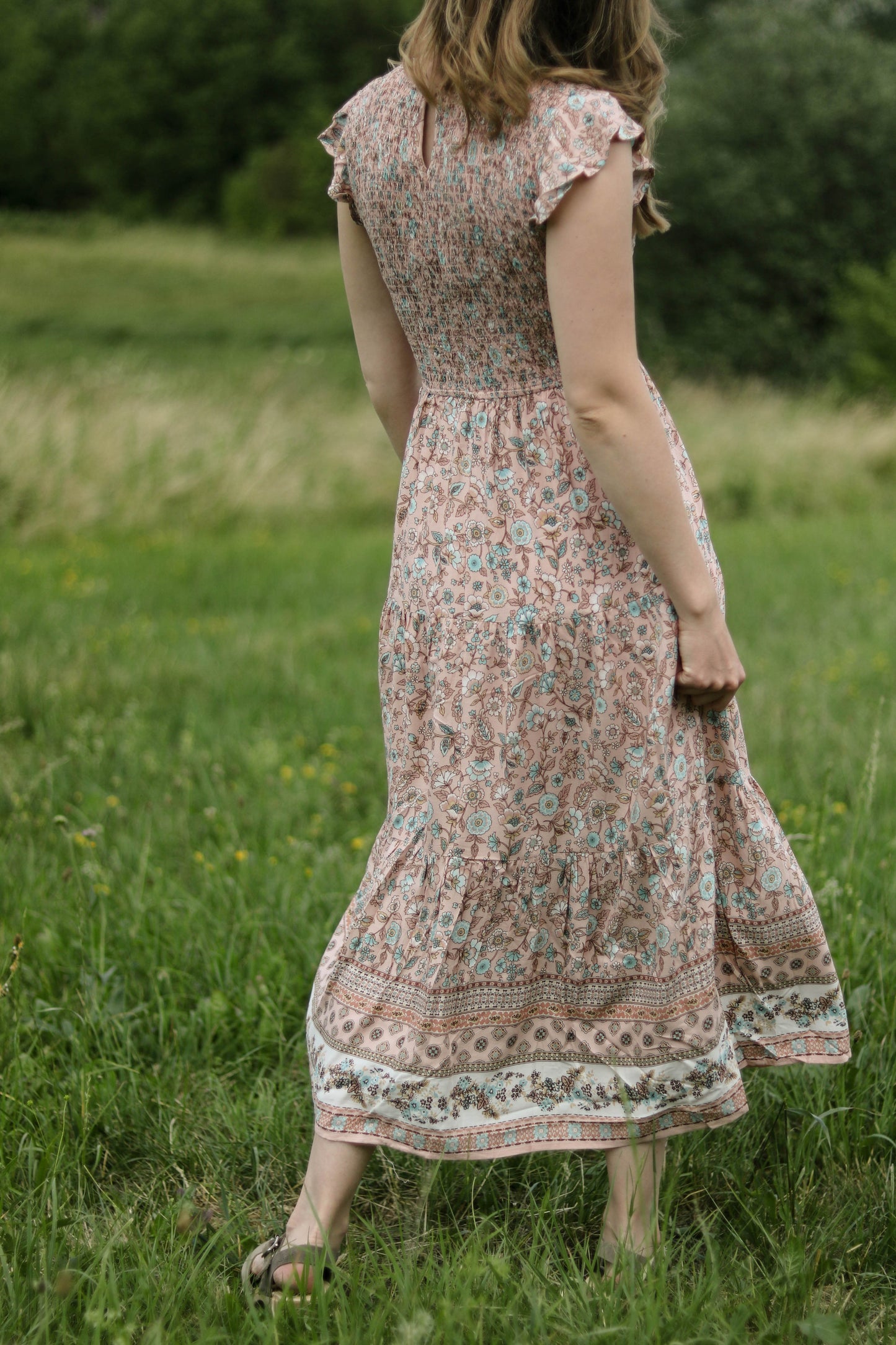 Blümchen Midikleid "June"