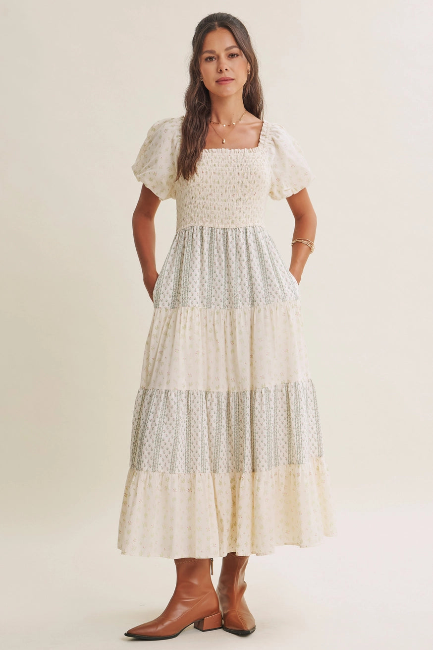 Blümchen Midikleid "Meadow"