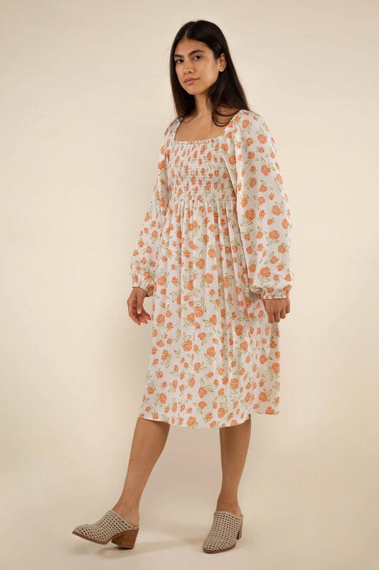 Blümchen Midikleid "Chandra"