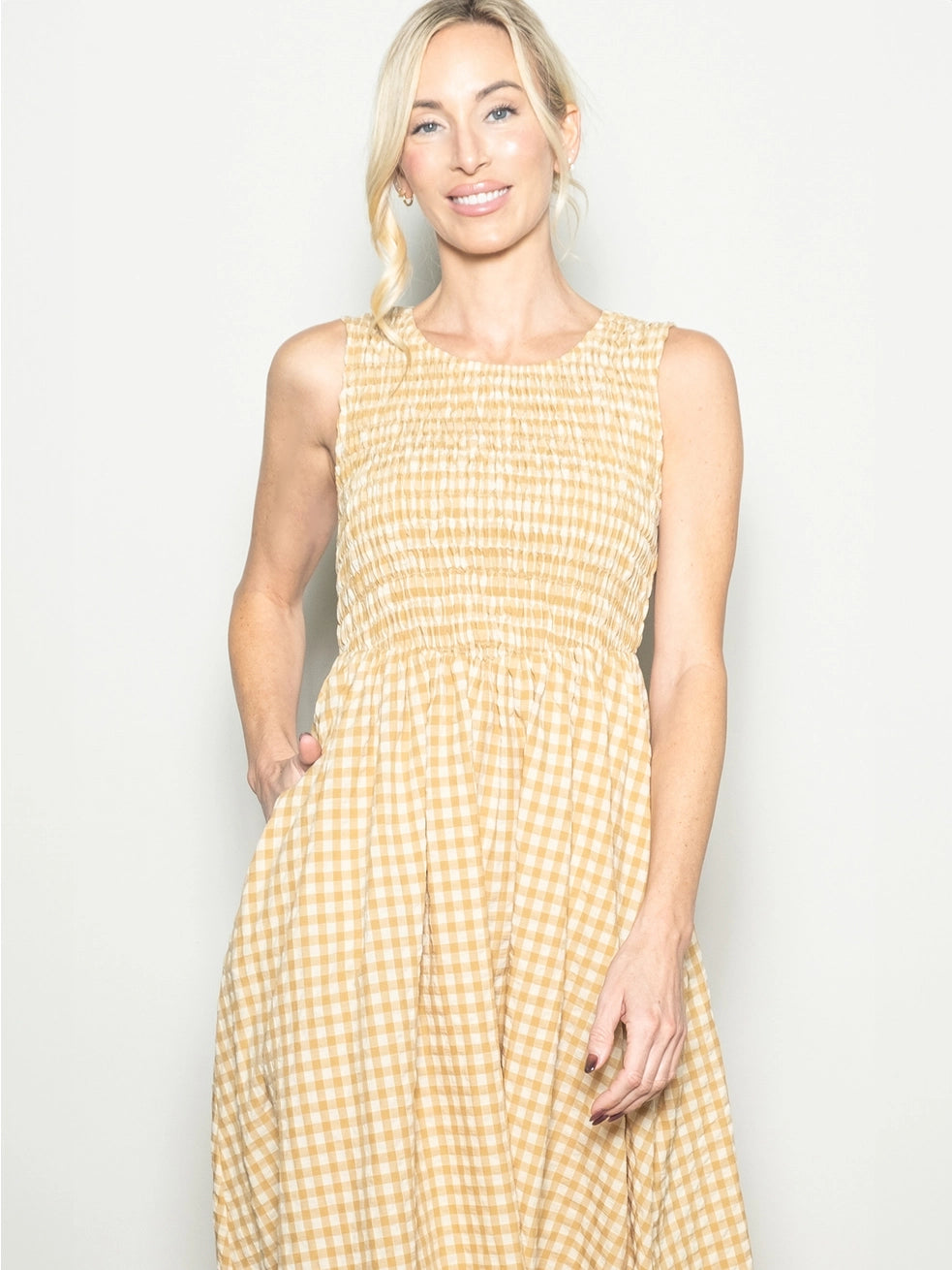 Kariertes Midikleid "Angie"