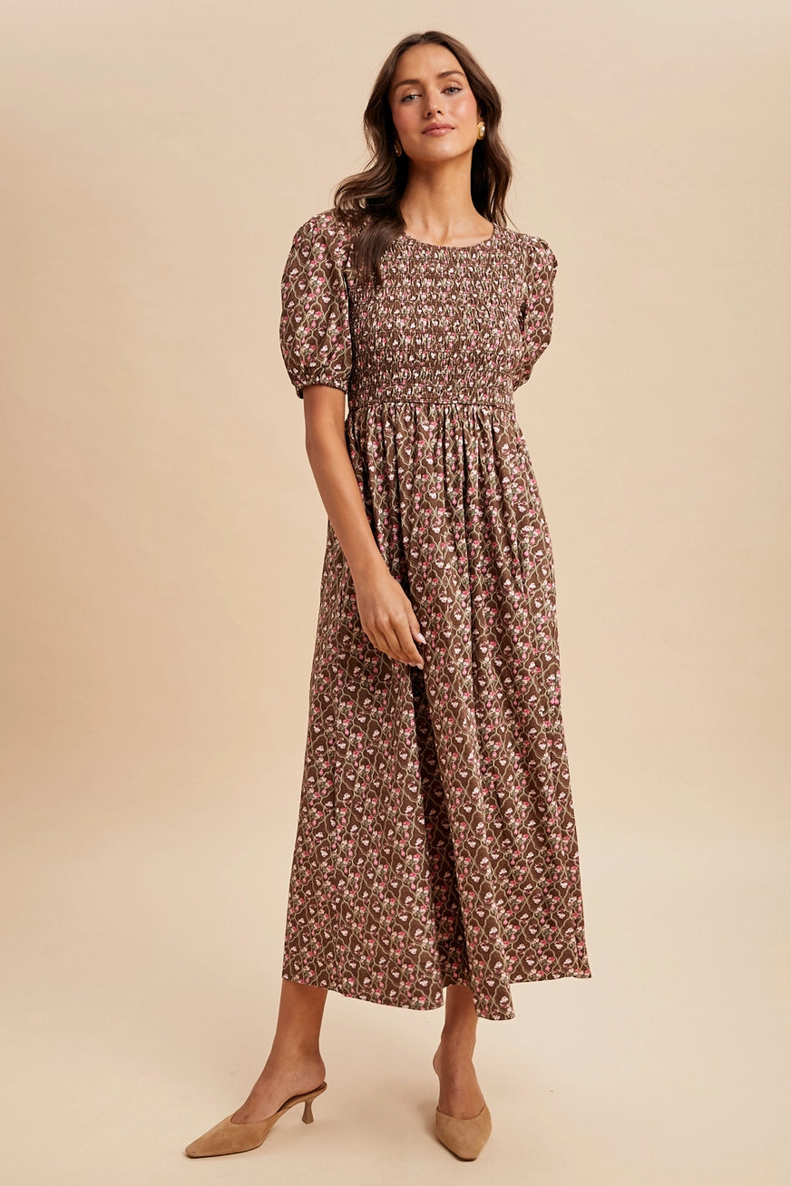 Blümchen Midikleid "Lillian"