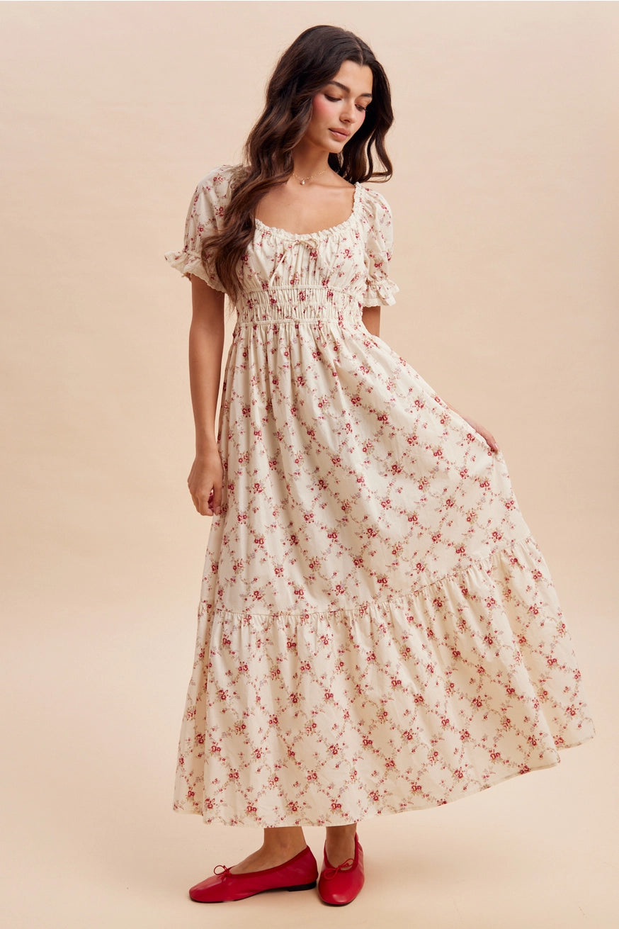 Blümchen Midikleid "Callie"