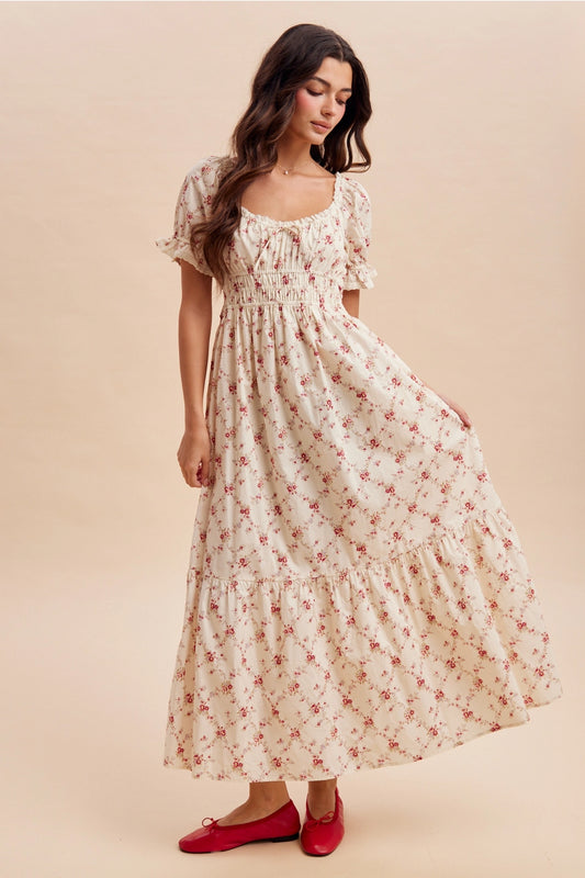Blümchen Midikleid "Callie"