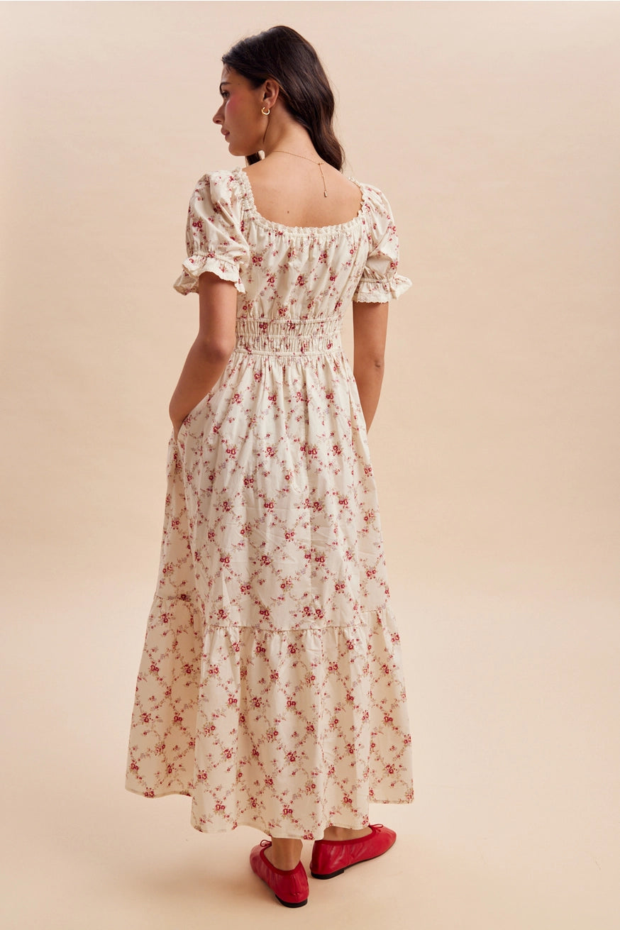 Blümchen Midikleid "Callie"
