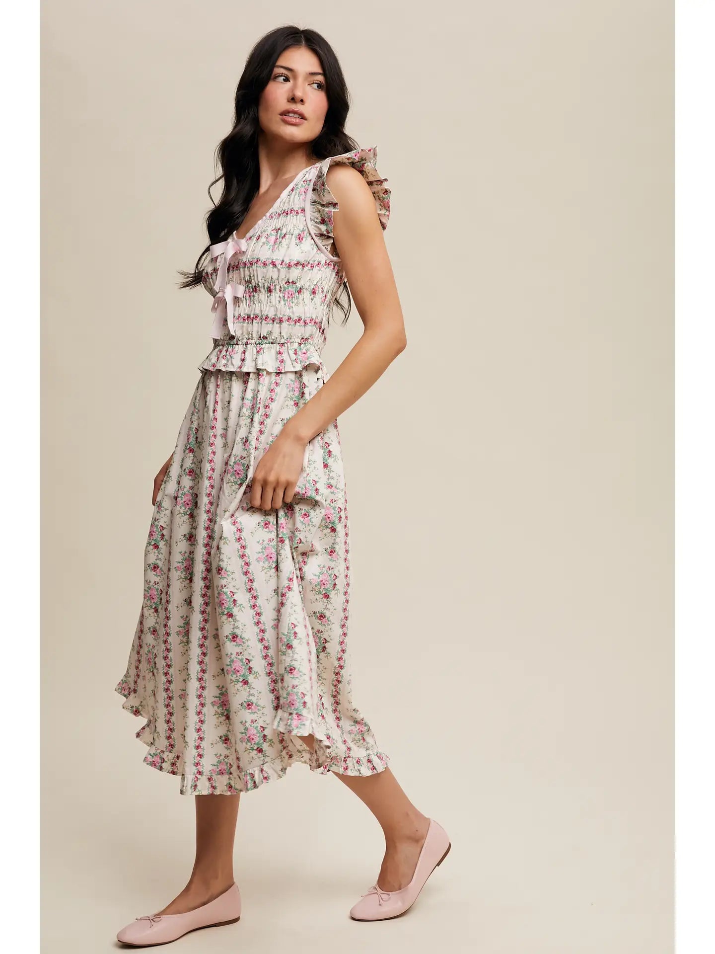 Vintage Blümchen Midikleid "Montana"