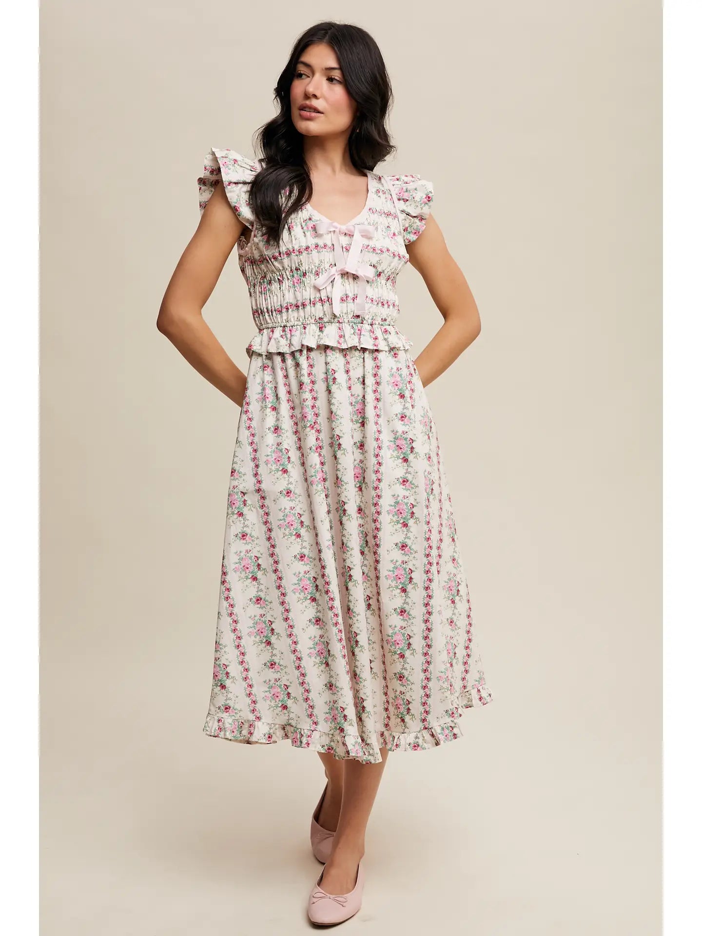 Vintage Blümchen Midikleid "Montana"