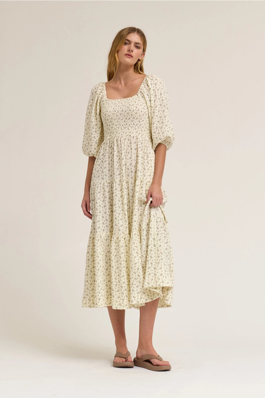 Blümchen Midikleid "Kinley"