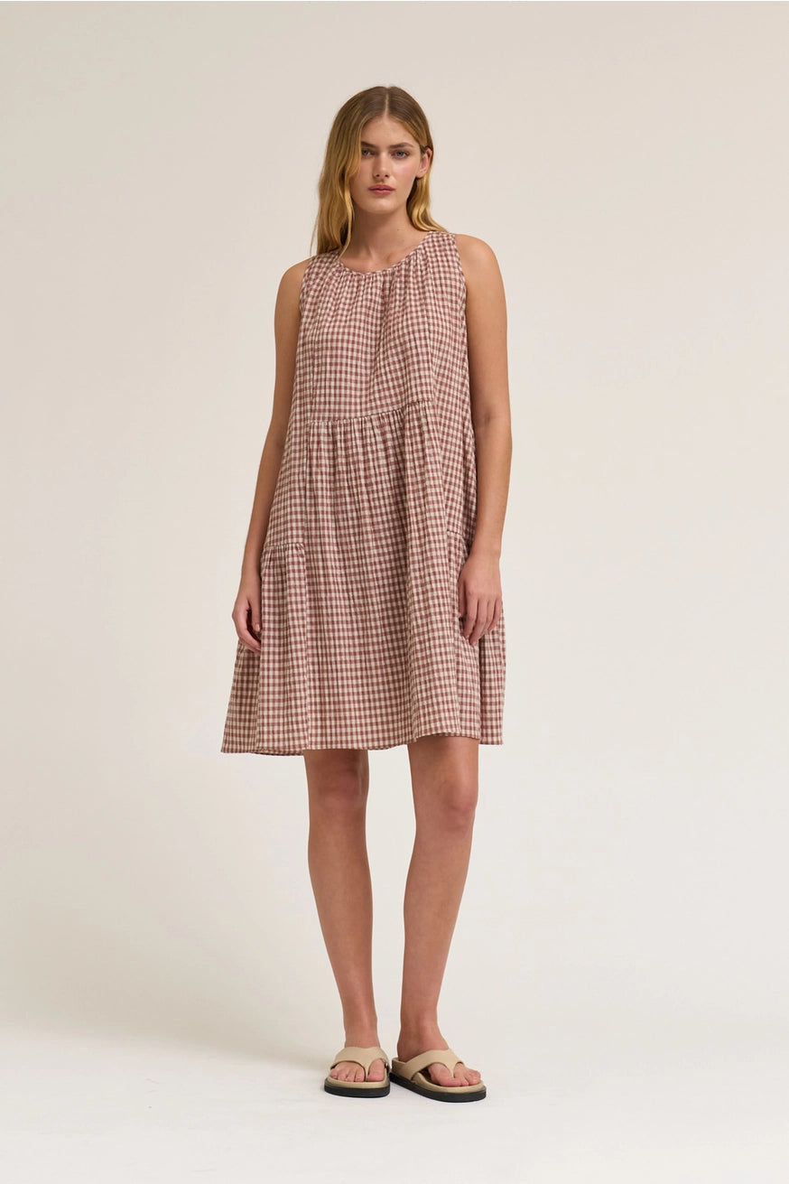 Kurzes Kariertes Kleid "Nina"
