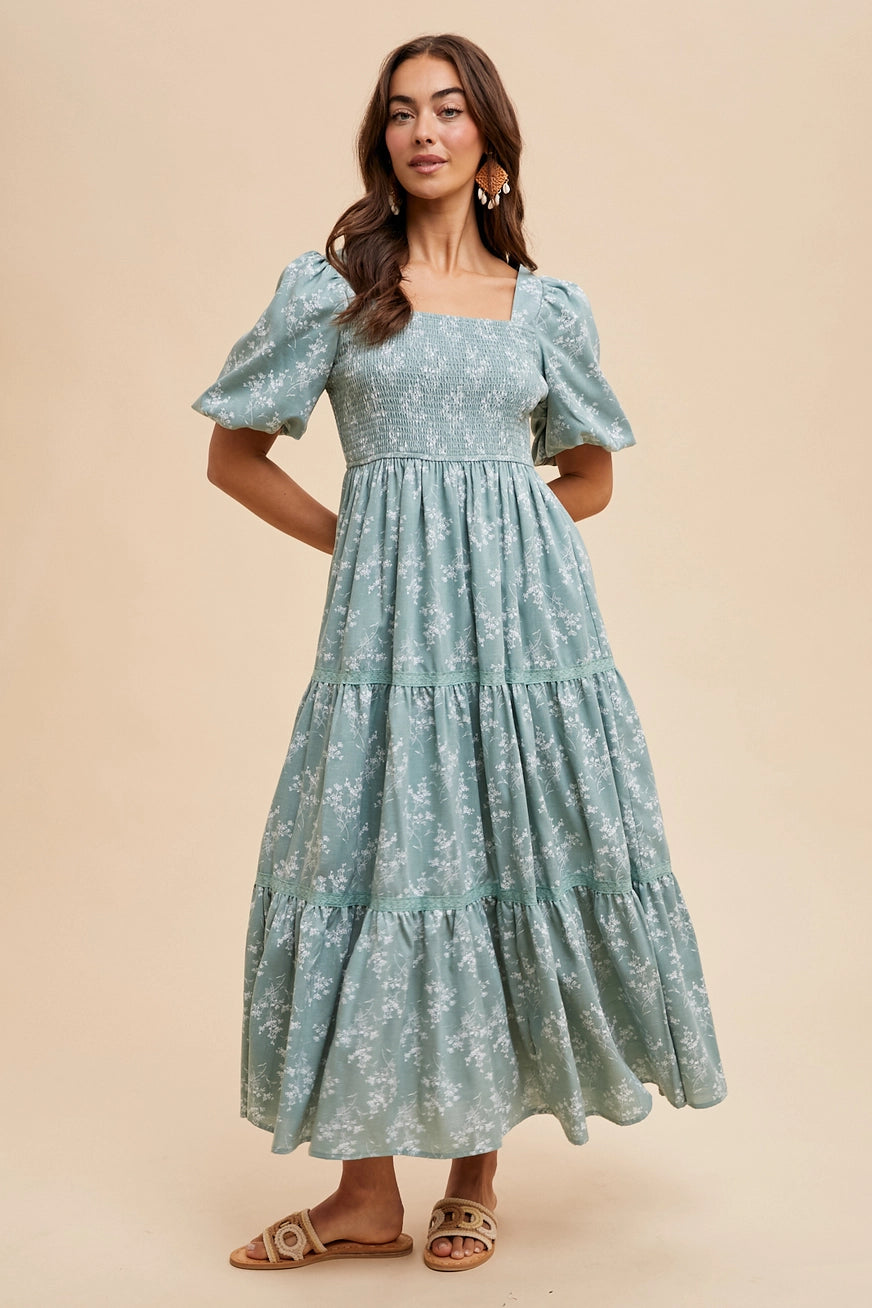 Blümchen Midi/Maxikleid "Lydia"