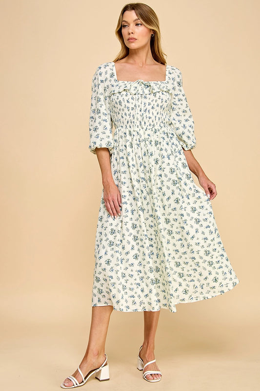 Blümchen Midikleid "Posey"