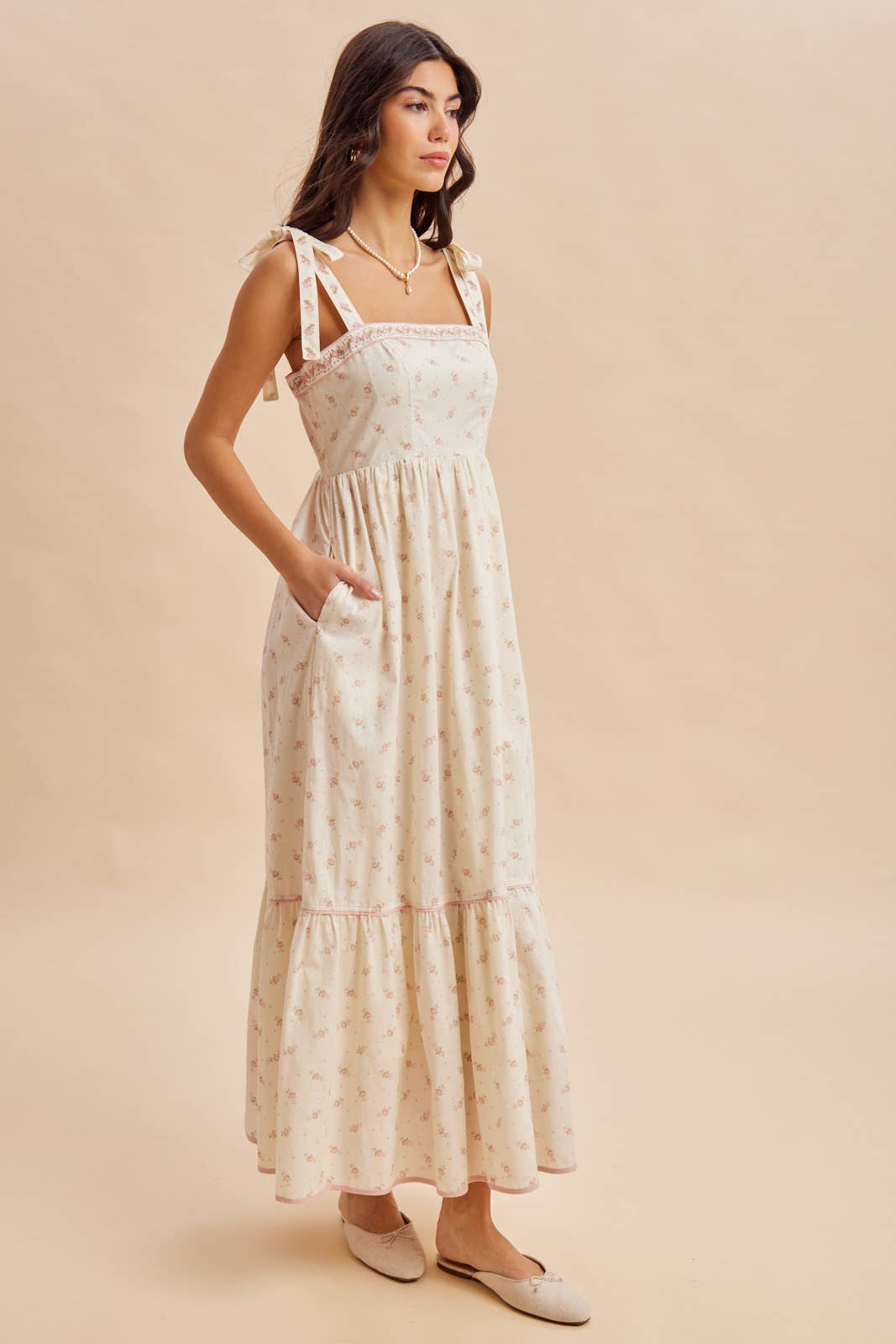 Blümchen Trägerkleid "Cordelia"