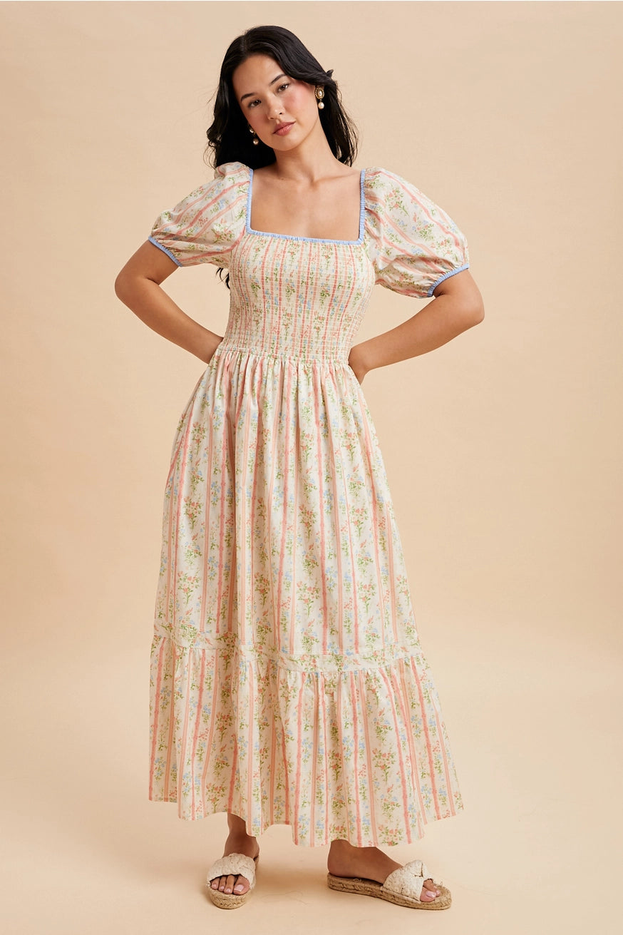 Blümchen Maxikleid "Alani"