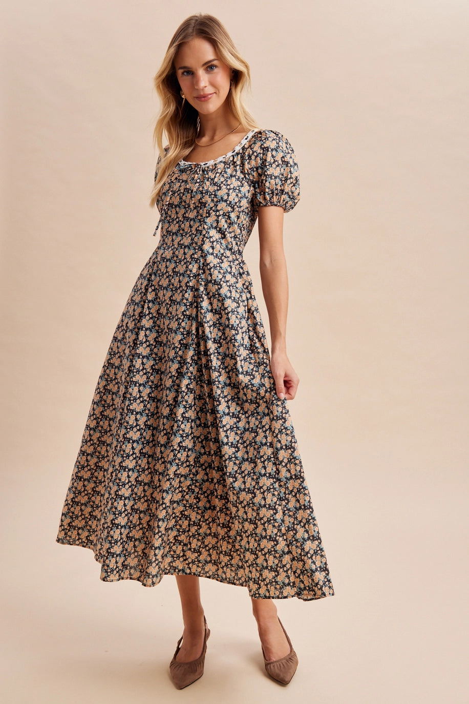 Blümchen Midikleid "Robin"