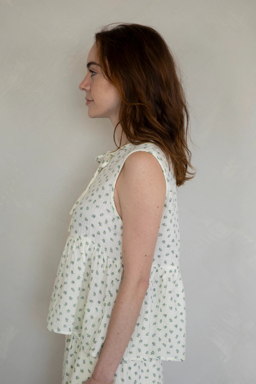 Blümchen Oberteil "Sylvie"