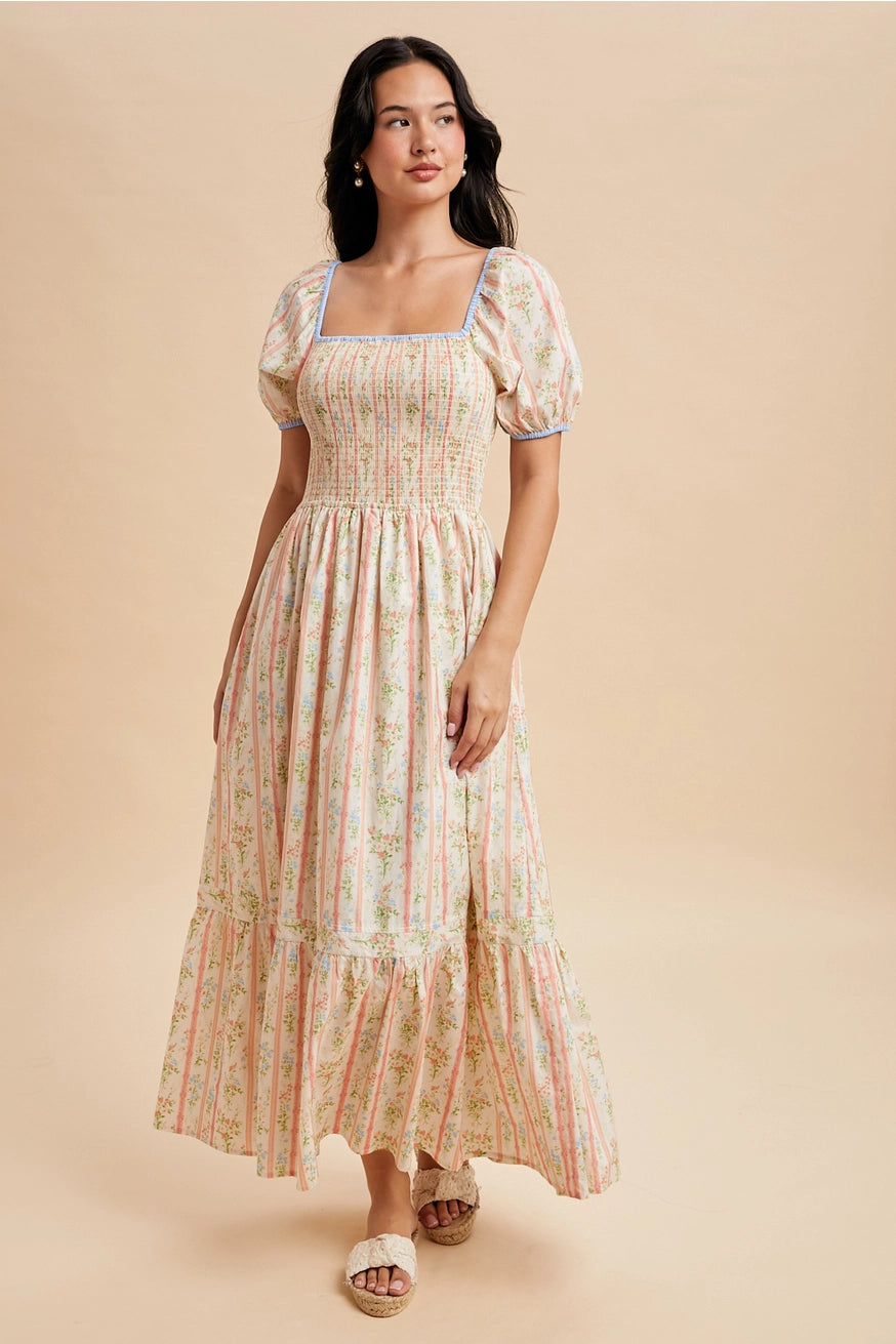 Blümchen Maxikleid "Alani"