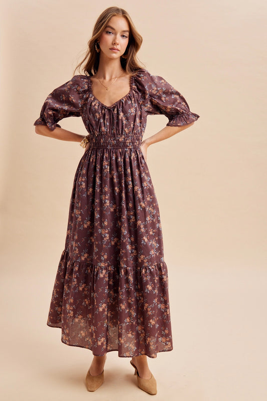 Blümchen Midikleid "Vivian"