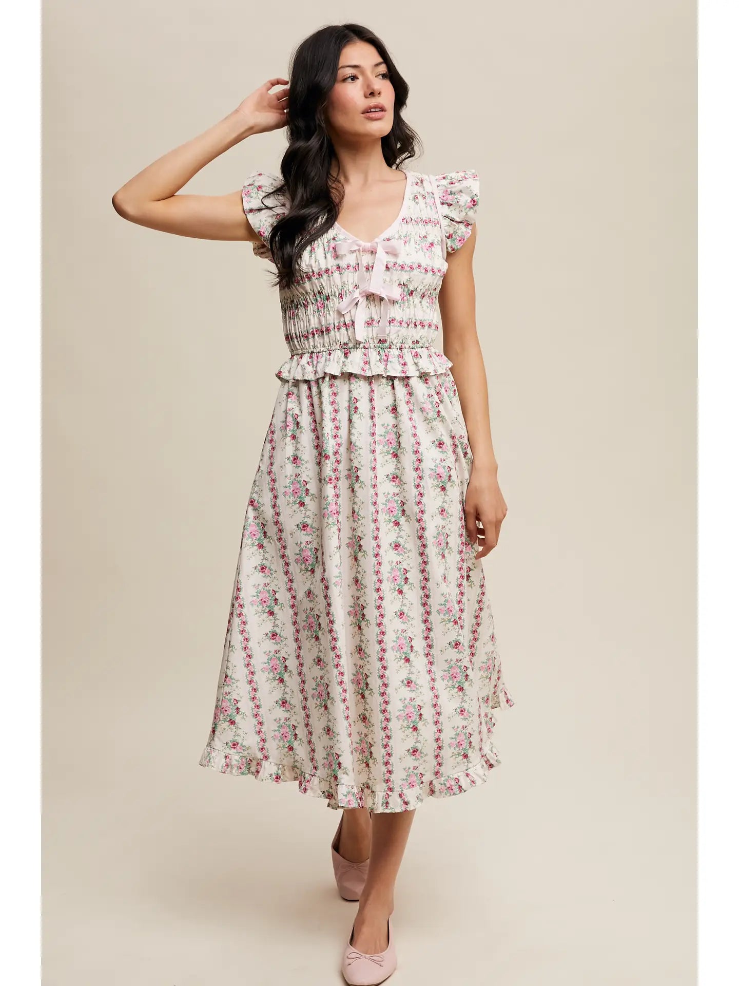 Vintage Blümchen Midikleid "Montana"
