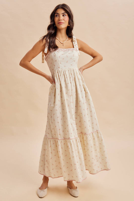 Blümchen Trägerkleid "Cordelia"