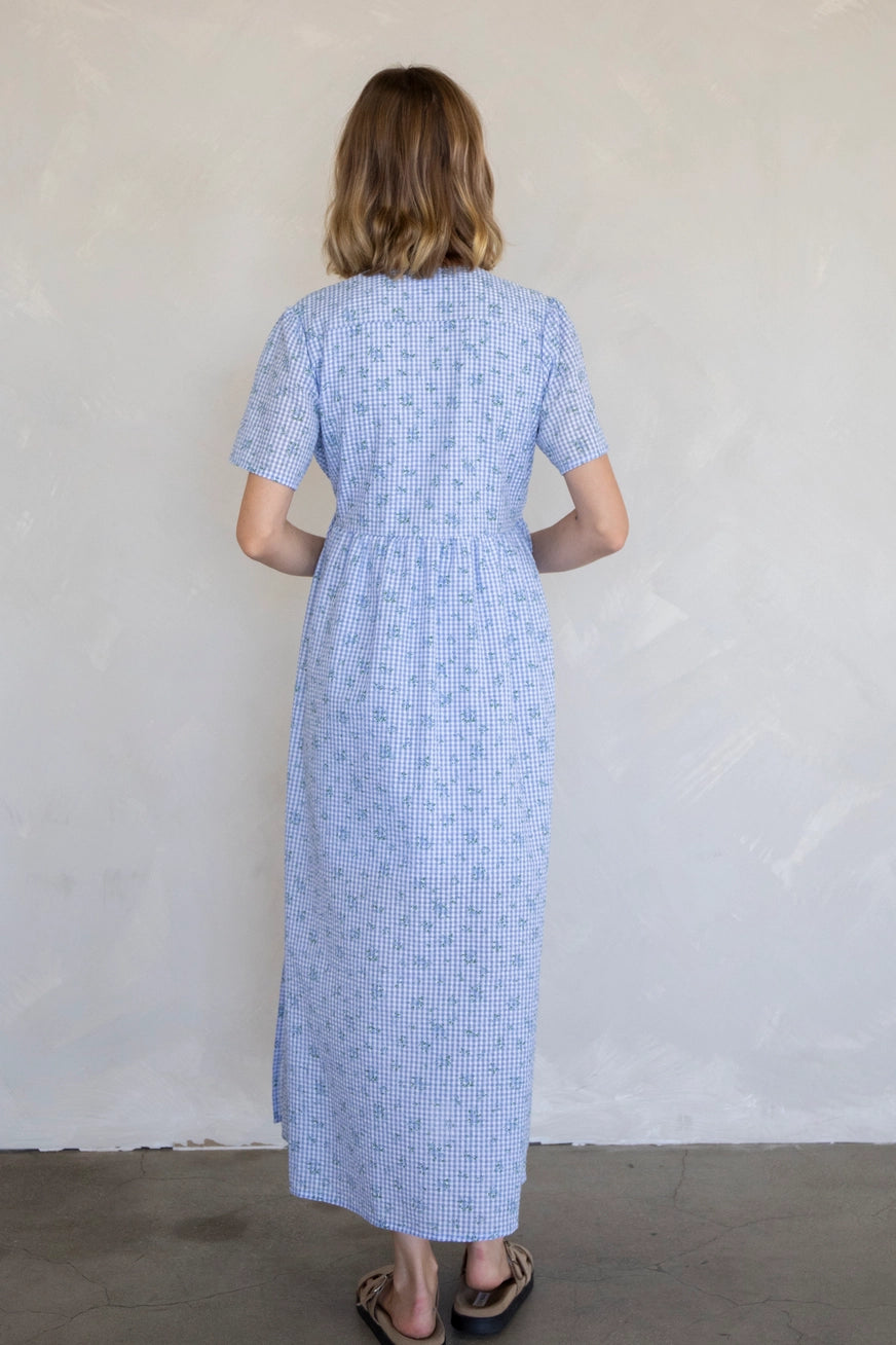 Kariertes Midikleid "Esme"