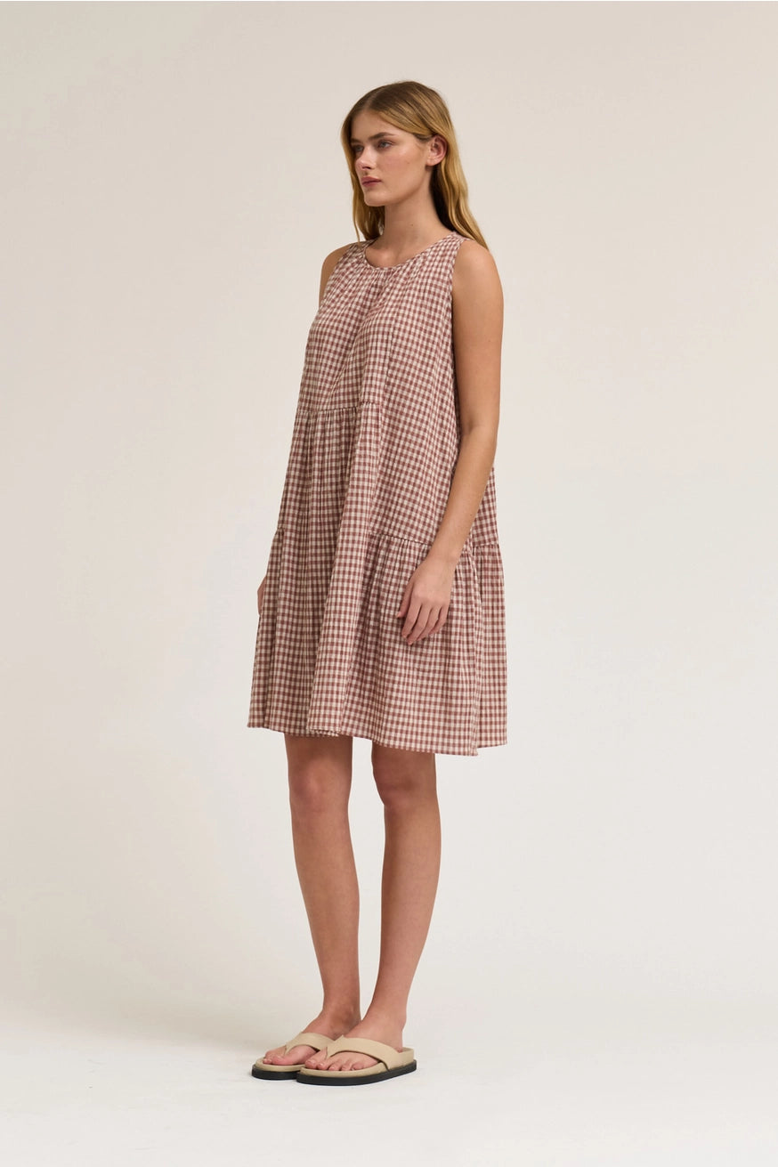 Kurzes Kariertes Kleid "Nina"