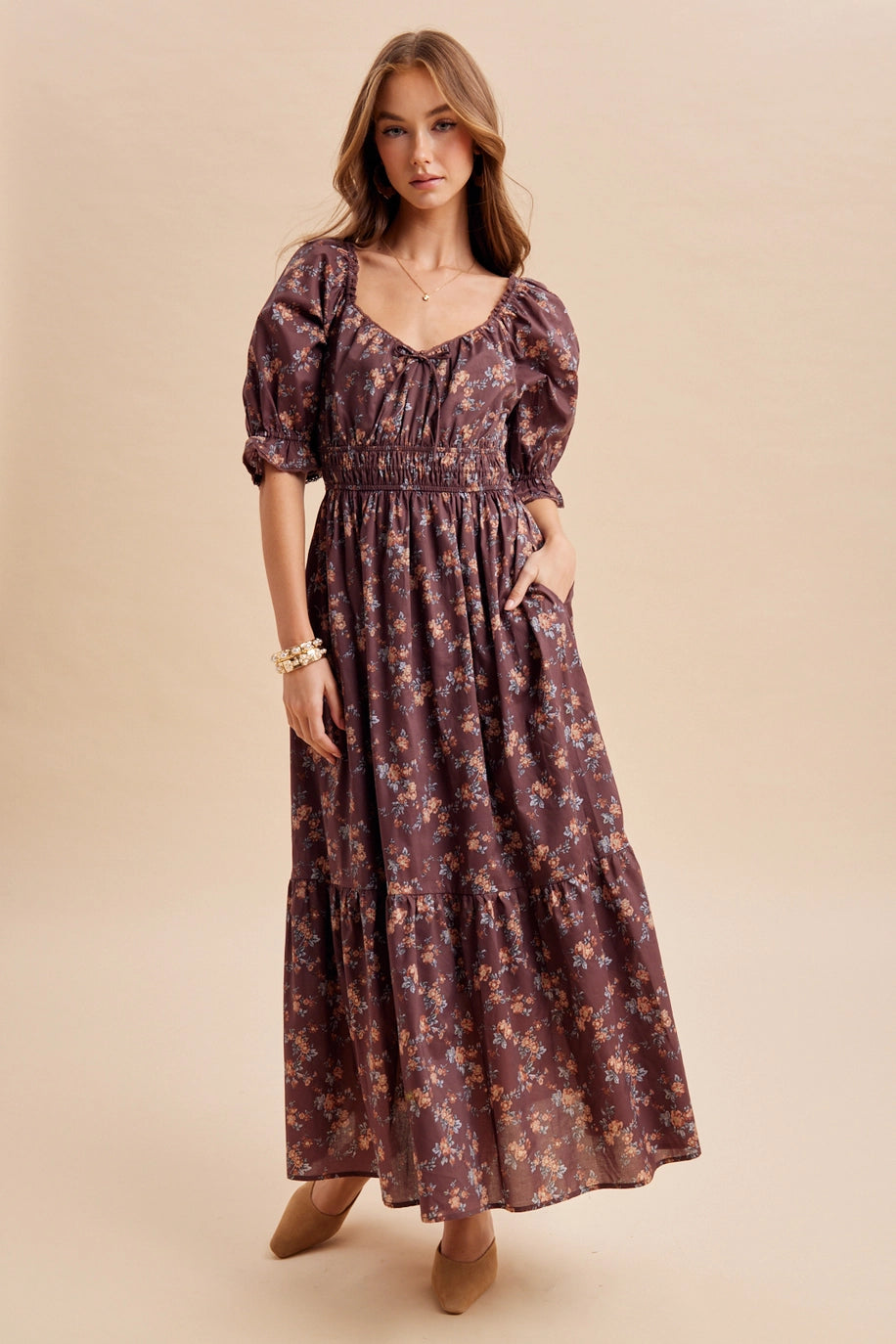 Blümchen Midikleid "Vivian"