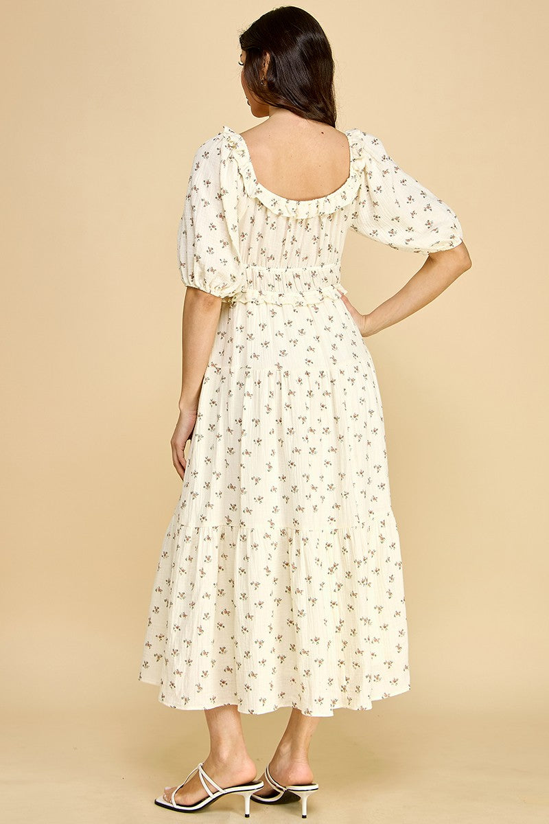 Blümchen Midikleid "Kamila"