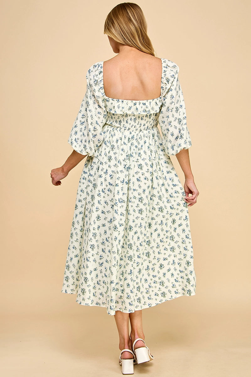 Blümchen Midikleid "Posey"